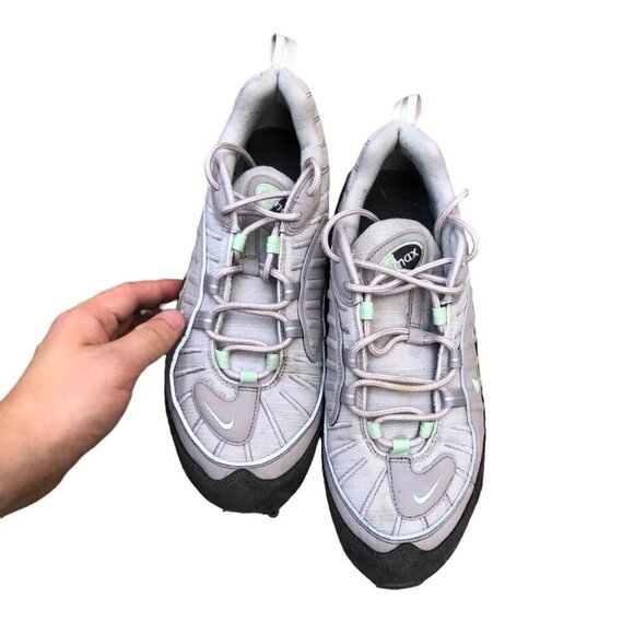 2018 Nike Air Max 98 Vast Grey Fresh Mint Size 10 - Picture 6 of 9
